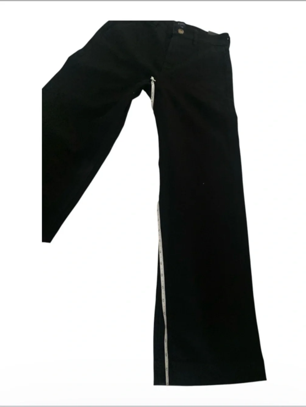 J. Crew Black High-Rise Wide-Leg Pants